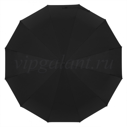 Зонт мужской черный с прямой ручкой Almas 524