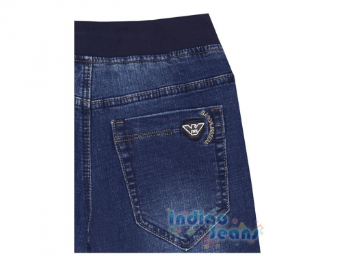 Стильные джинсы на резинке, для мальчиков, арт. М18002