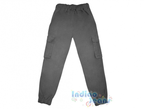 Хлопковые брюки-карго с карманами, для мальчиков, арт. М14141