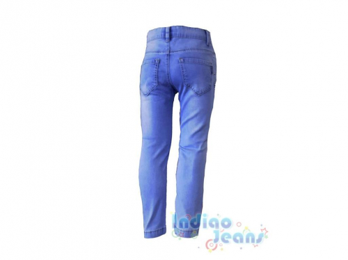 Облегченные джинсы с металлическими бусинами, арт. I33053.