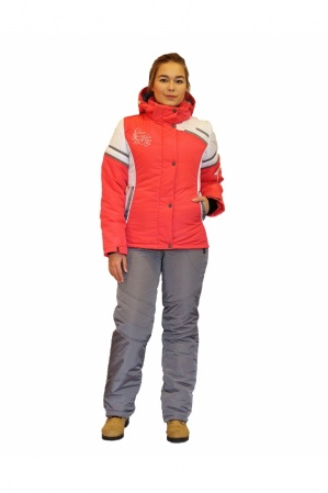 Зимний женский костюм М-110 (красно-розовый)