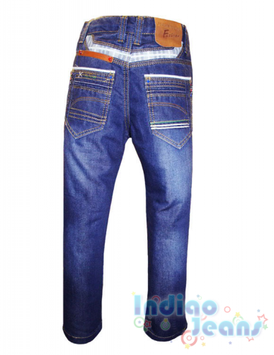 Стильные утепленные джинсы для мальчиков