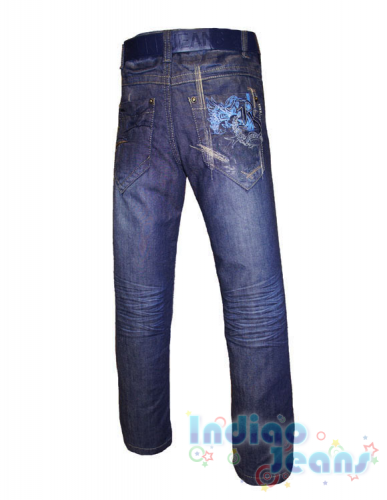 Стильные джинсы для мальчиков с модным принтом