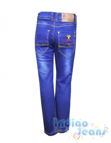 Стильные утепленные джинсы для мальчиков