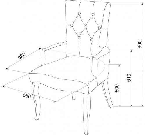 Кресло Викторрия (эмалль беллая  33 - грязно-розовый)