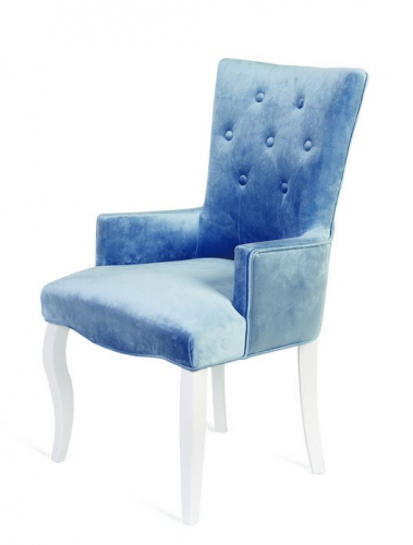 Кресло Викторрия (эмалль беллая  9 - небесно-голубой)