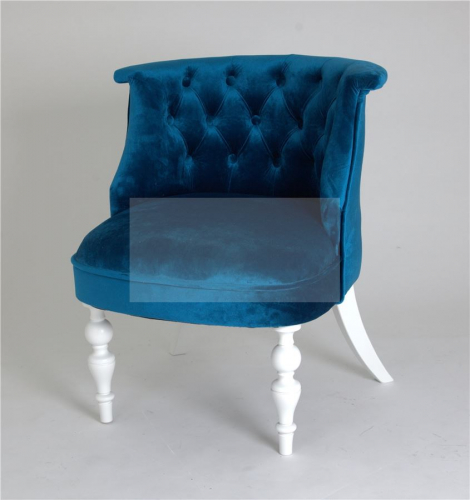 Кресло Барххат (эмалль белая  34 - короллевский синий)