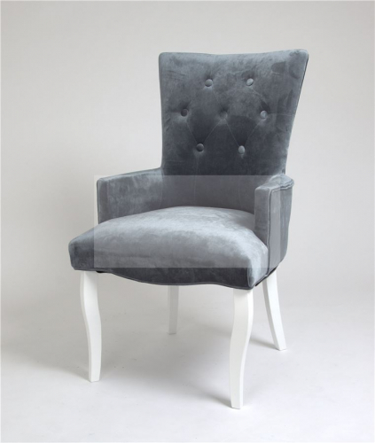 Кресло Викторрия (эмалль беллая  25 - грязно-голубой)