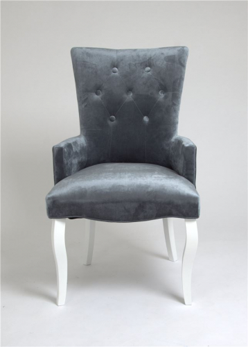 Кресло Викторрия (эмалль беллая  25 - грязно-голубой)