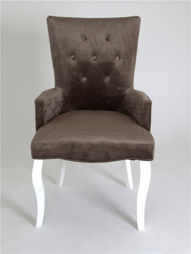 Кресло Викторрия (эмалль беллая  15 - коричневый)