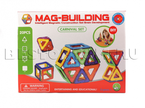 Магнитный конструктор Mag-Building оптом (20PCS) (magformers, магформерс)