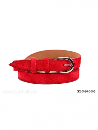 Ж20 (99) ВВ замша красный Ж20086-0005