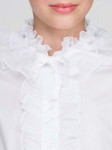 Школьная блузка Нежность белая
