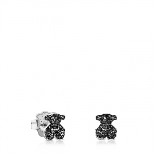 ilver Motif Earrings with Spinels