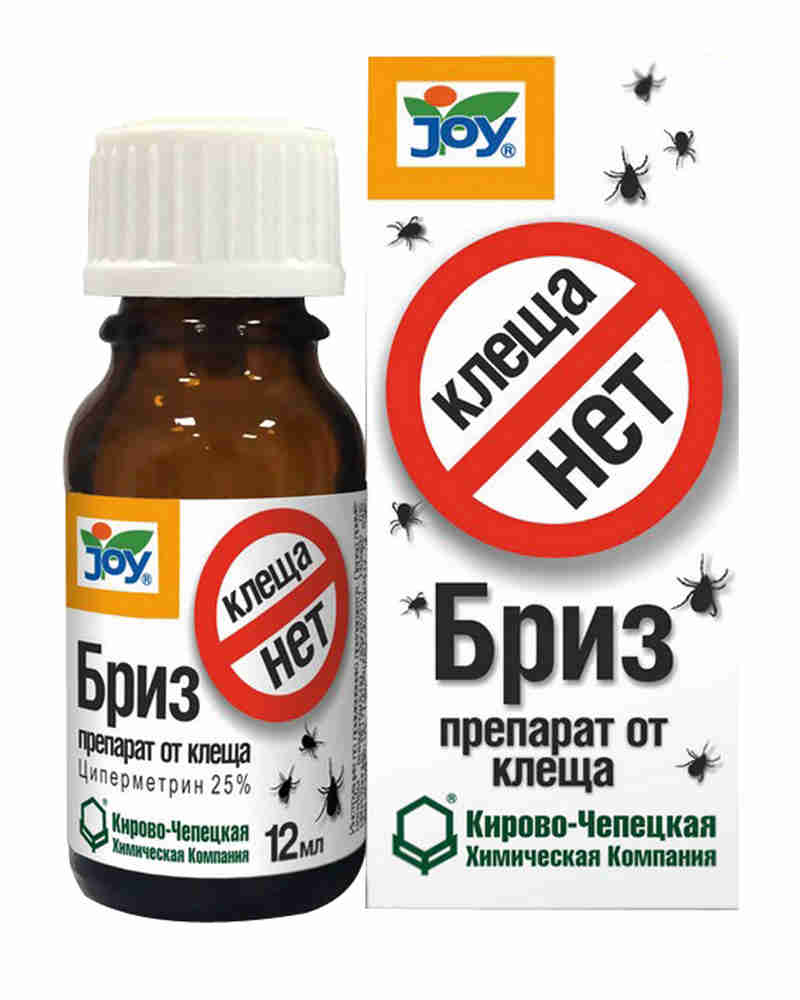 Бриз фл.12мл (обработка участков от лесного клеща) JOY 50шт/м (К-Чепецк)