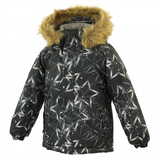 Куртка для детей MARINEL, чёрный с принтом 83409, размер 92