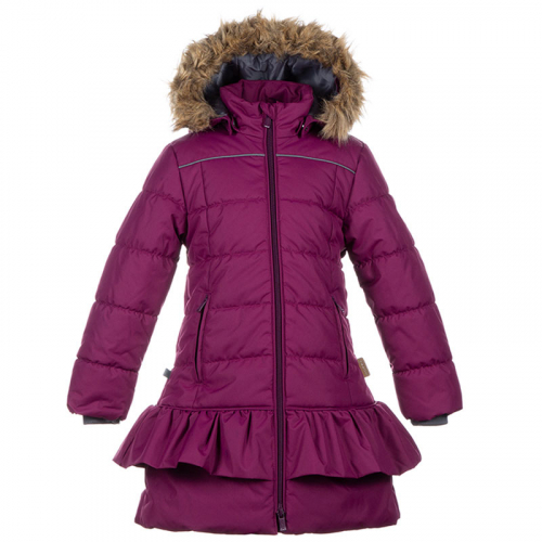 Пальто для девочек WHITNEY, бордовый 80034, размер 116