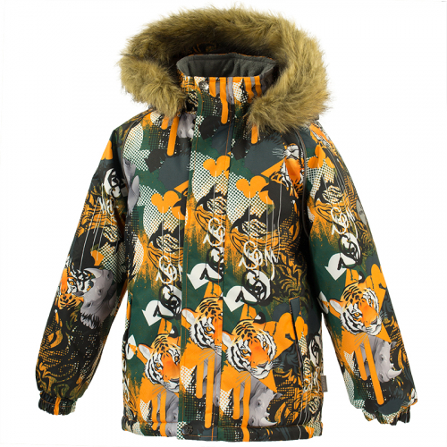 Куртка для детей MARINEL, оранжевый с принтом 82822, размер 92