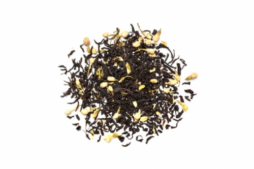ЧАЙ С ЖАСМИНОМ  (чай чёрный индийский байховый, цветы жасмина, натуральный ароматизатор 