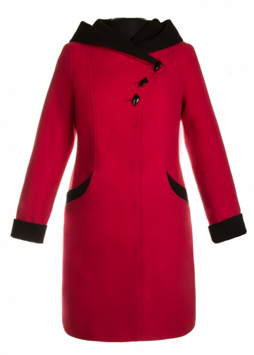 Пальто Изабелла красный кашемир М 0085
