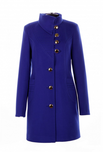 Пальто Валерия синяя кашемир М 0035