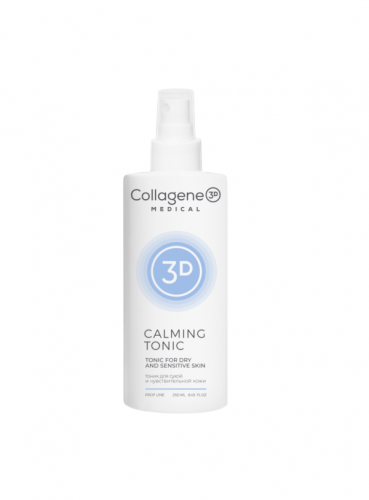 Тоник Calming Tonic для сухой и чувствительной кожи лица, 250 мл Medical Collagene 3D