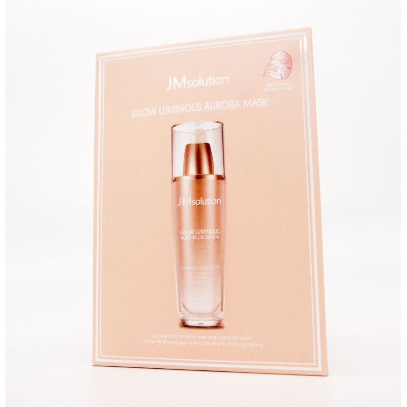 JMsolution Glow Luminous Aurora Mask - Тканевая маска с экстрактом розы 30мл x 10шт.