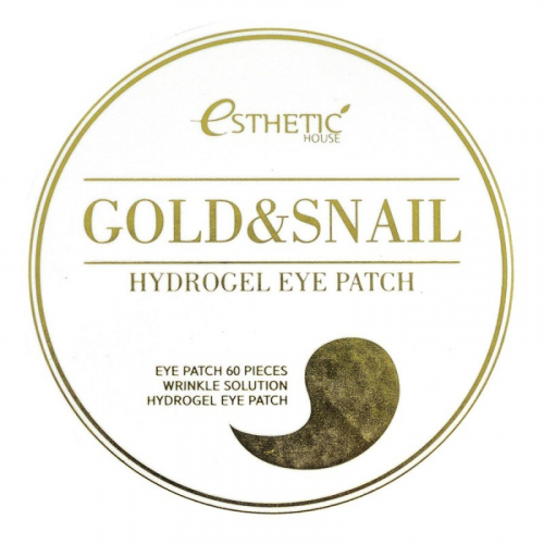 Esthetic House Gold & Snail Hydrogel Eye Patch - Гидрогелевые патчи для глаз с золотом и улиточным секретом 60шт.