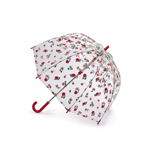 C723-3573 Детский прозрачный зонт-трость «Цветы», механика, Cath Kidston, Funbrella, Fulton