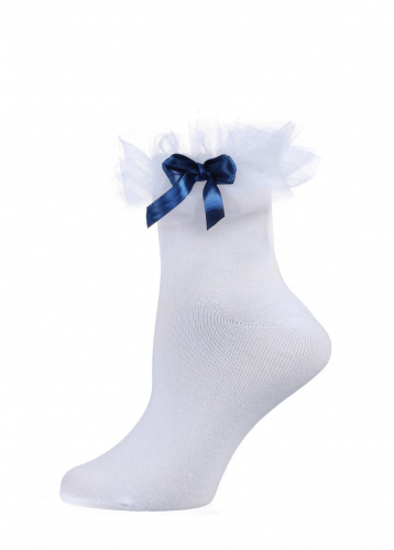 LARMINI Носки LR-S-RFAT-B-SL, цвет белый/темно-синий