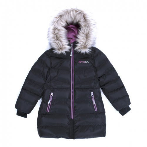 Пальто для девочки  F 19 M 1252 (Black)