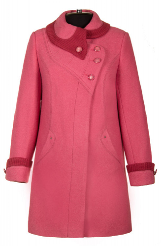 Пальто Вербена розовая варенка Ф 0003