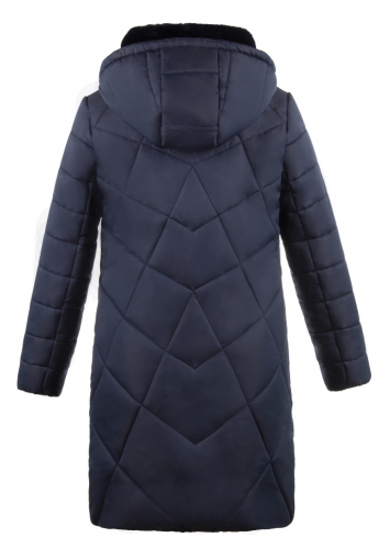 Куртка зимняя Ирма темно-синяя плащевка (синтепон 300) С 0336