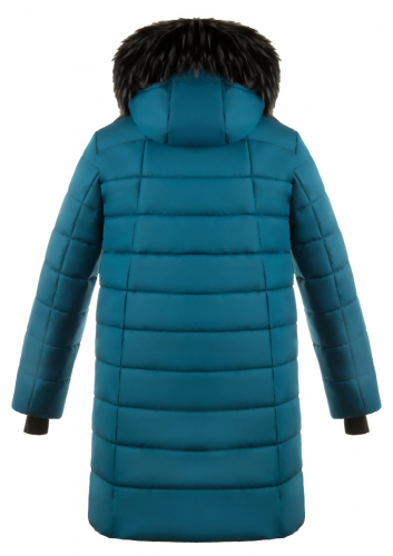 Куртка зимняя Арина морская волна мех плащевка (синтепон 300) С 0496