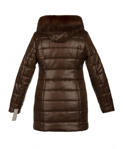 Куртка зимняя Оливия шоколад плащевка (синтепон 400) С 0091
