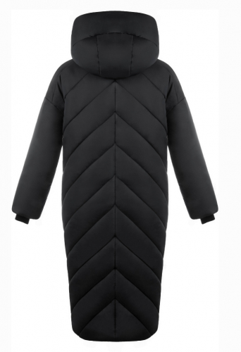 Куртка зимняя Стина черная плащевка (синтепон 300) С 0411