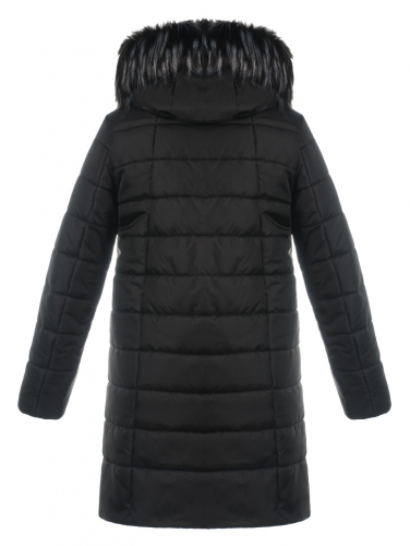 Куртка зимняя Зарина черная плащевка мех (синтепон 300) С 0164