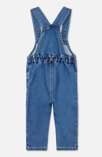 Полукомбинезон текстильный джинсовый для девочек