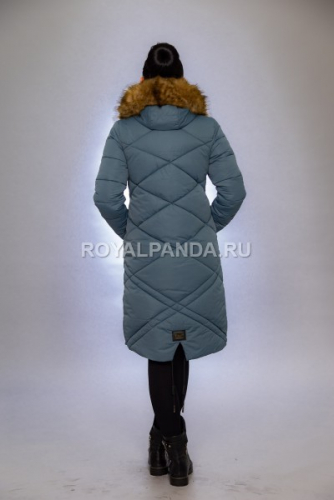 Женская куртка зимняя 1915 ментол искусственный мех