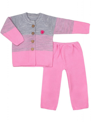 Вязаный костюм для малышей 39352-ПВ19