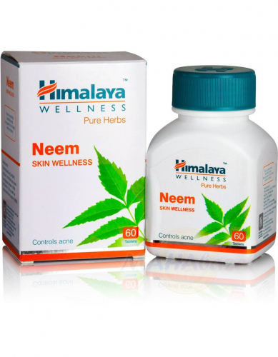 Ним (Очищение организма и кожи), Wellness Neem Himalaya, 60 таб.