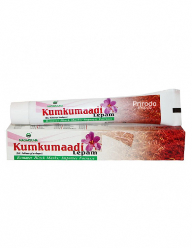 Аюрведический крем для лица восстанавливающий Kumkumadi Lepam (Кумкумади Лепам) NAGARJUNA, 10 г