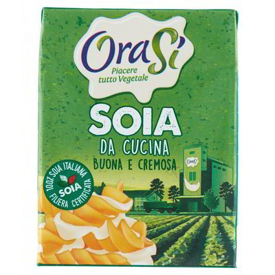 Сливки 23% OraSi SOIA de cucina (Италия) из сои. 