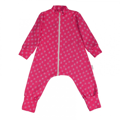 Комбинезон-пижама на молнии легкий Цветочный луг 