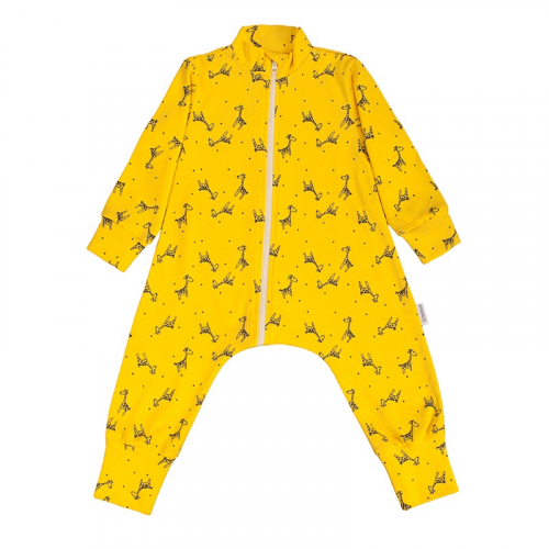Комбинезон-пижама на молнии легкий Жирафы 