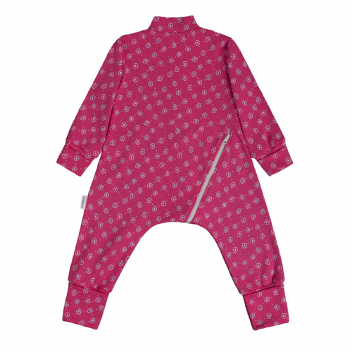 Комбинезон-пижама на молнии легкий Цветочный луг 