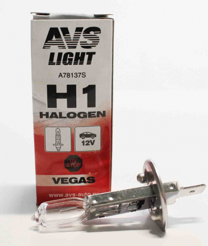 Лампа автомобильная AVS Vegas  H1 12V 55W