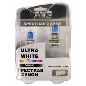 Лампа галогенная AVS SPECTRAS Xenon 5000K H3 12V 75W, компл. 2+2 (T-10)