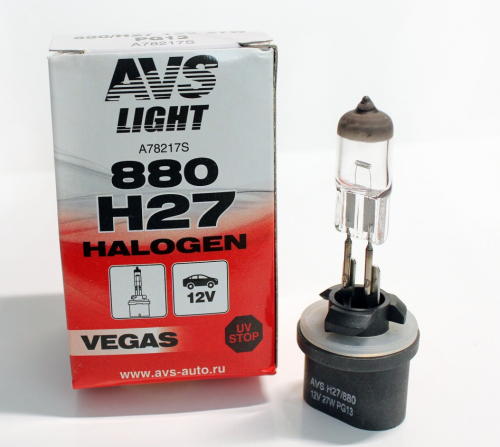 Лампа автомобильная AVS Vegas  H27/880 12V 27W