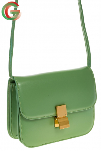Светло-зеленая сумочка cross-body из натуральной кожи 3221MK5